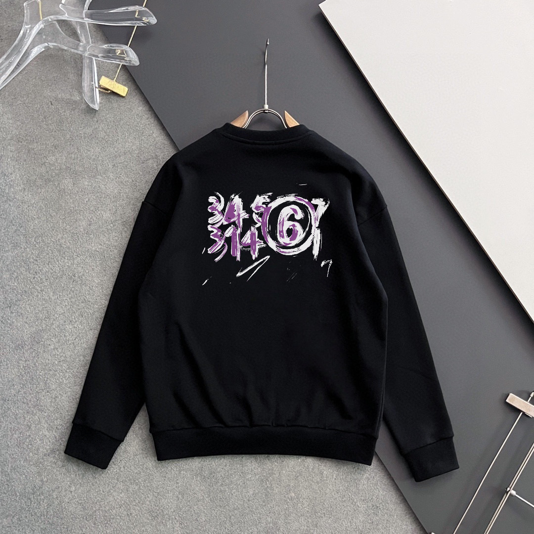 MM6 マジラ 新作個性デザイン 400g純綿スウェット