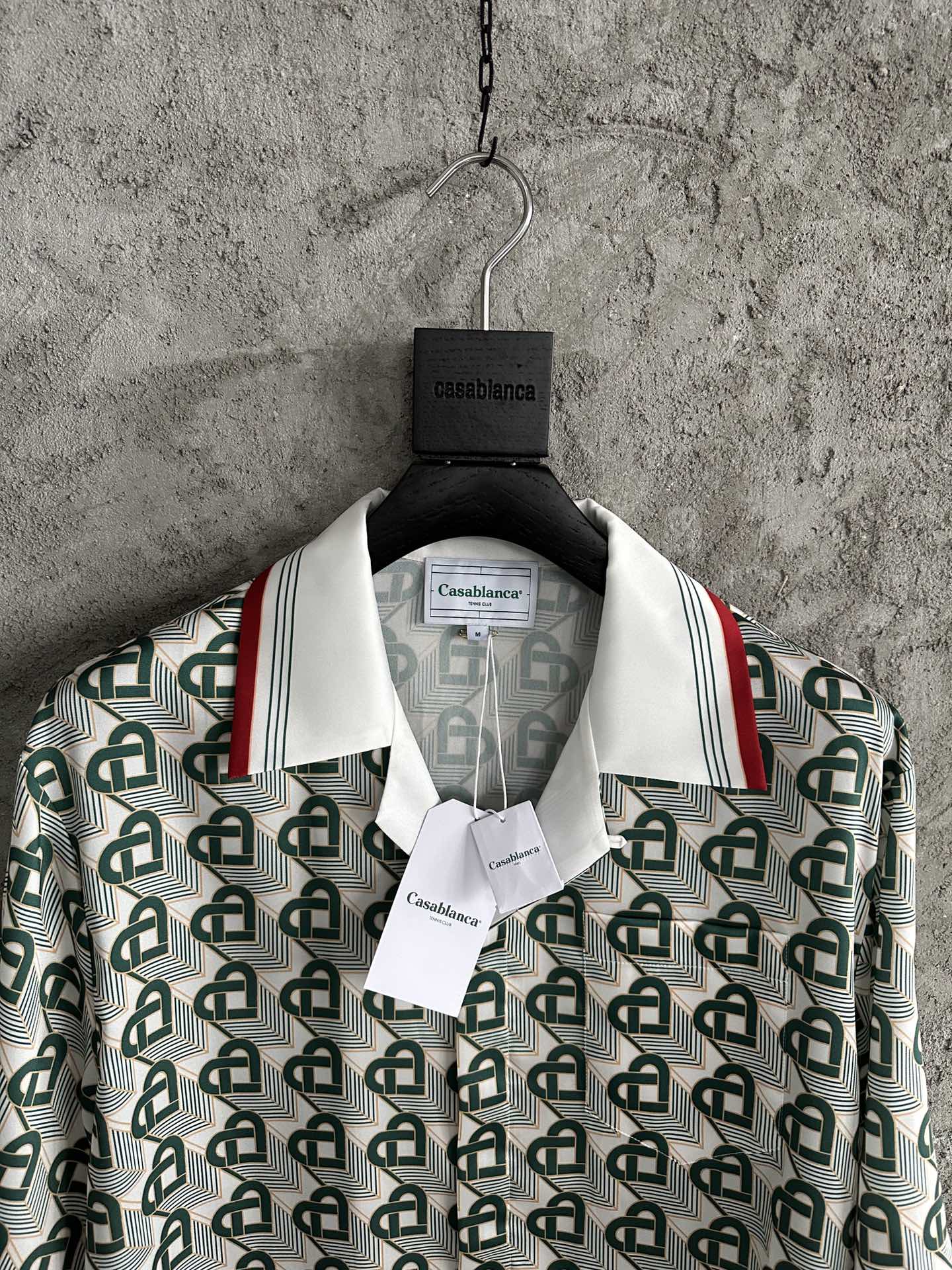 CASABLANCA Heart-Patterned Silk Short Sleeve Shirt - Luxury Fashion Top 3 i1697711508 7188 1