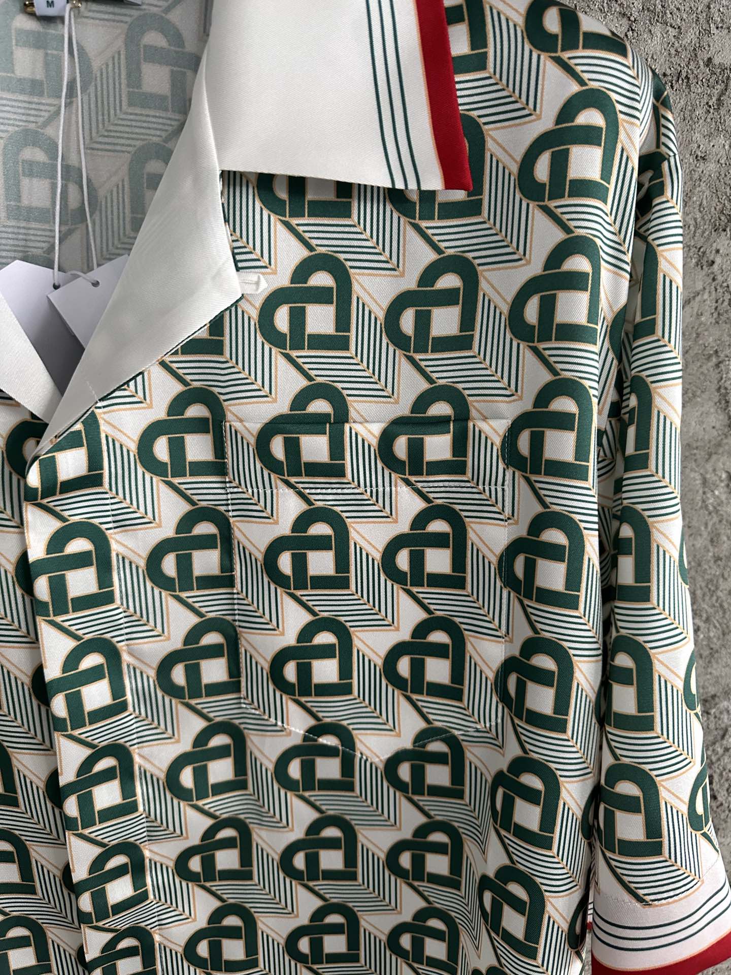 CASABLANCA Heart-Patterned Silk Short Sleeve Shirt - Luxury Fashion Top 5 i1697711508 8154 3