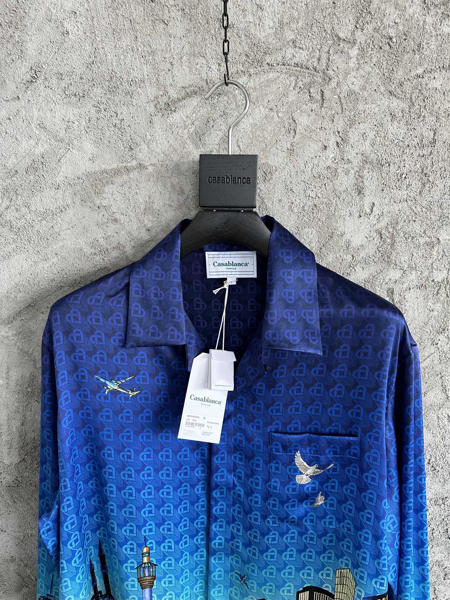 CASABLANCA 2024SS Silk Long Sleeve Shirt with Cityscape Print 3 i1699429685 2897 1