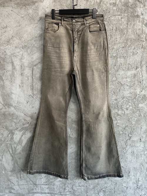 Rick Owens DRKSHDW Flare Jeans Mud Wash Custom Denim OS Fit - Ready to Ship 1 Rick Owens DRKSHDW Flare Jeans Mud Wash Custom Denim OS Fit - Ready to Ship