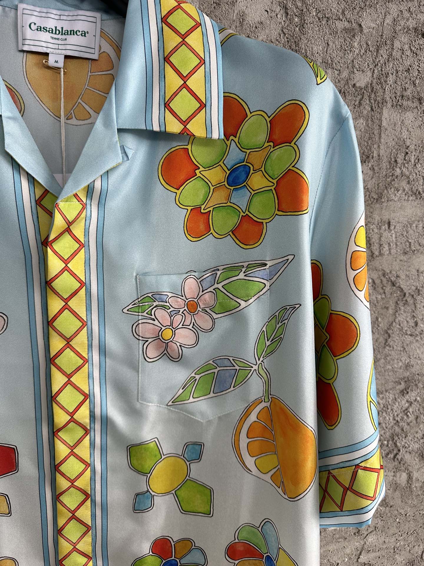 Casablanca 2024SS Sunflower Print Silk Short Sleeve Shirt 5 i1717051236 2082 1