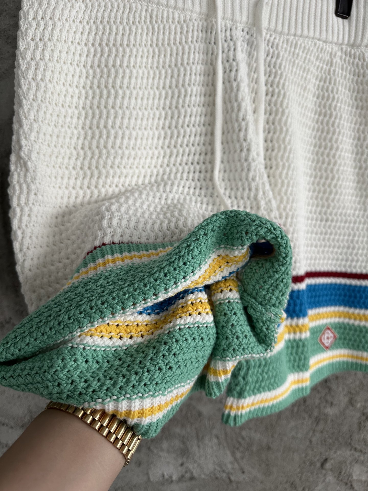 Casablanca 2024SS Knitted Striped Shorts - Cotton, High-Density Knit 7 i1717246800 3175 2