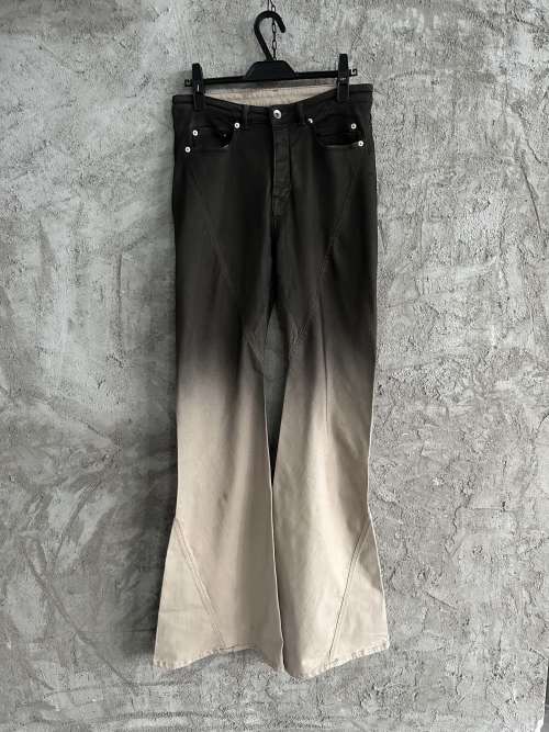 Rick Owens DRKSHDW 2024SS Ombre Flare Jeans Custom Denim Multi-Pocket 1 Rick Owens DRKSHDW 2024SS Ombre Flare Jeans Custom Denim Multi-Pocket
