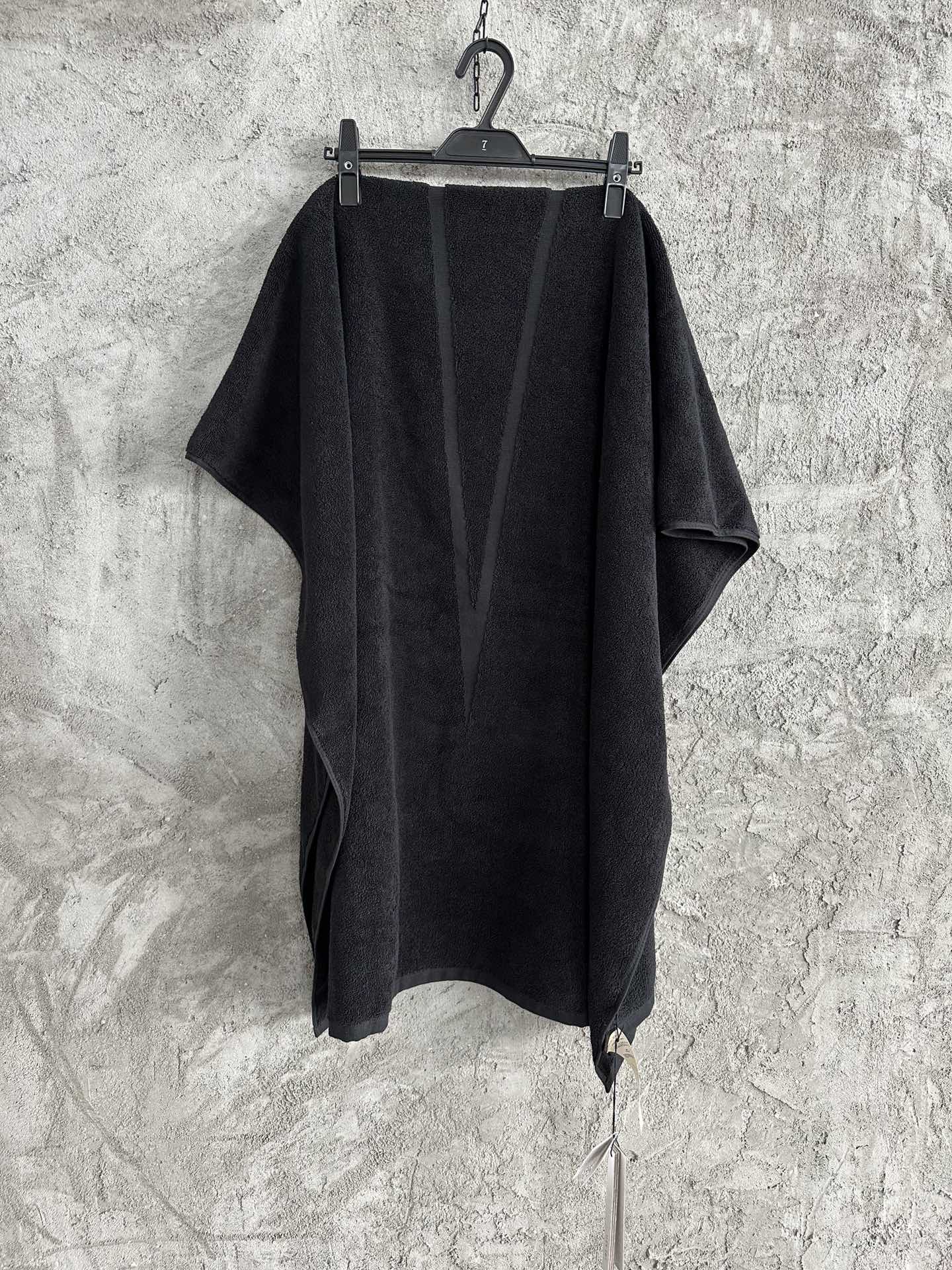 Rick Owens Pentagram Bath Towel - Oversized Terry Cloth, 170 x 95 CM