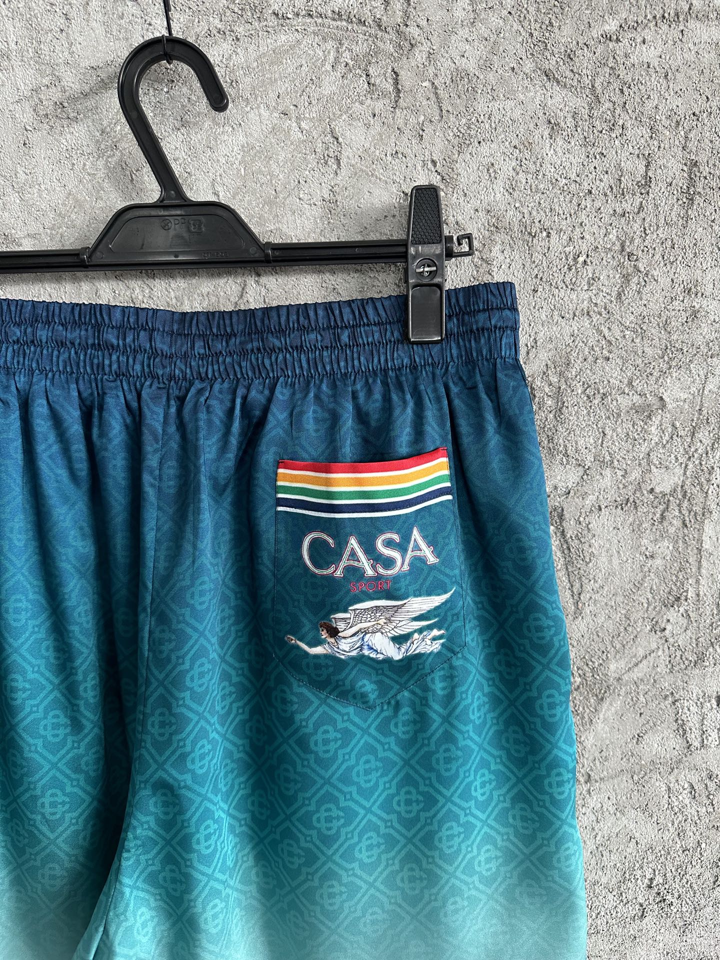 CASABLANCA Silk Shorts - Stadium Print, Custom Fabric, Size S-XL 8 i1725168242 2286 0