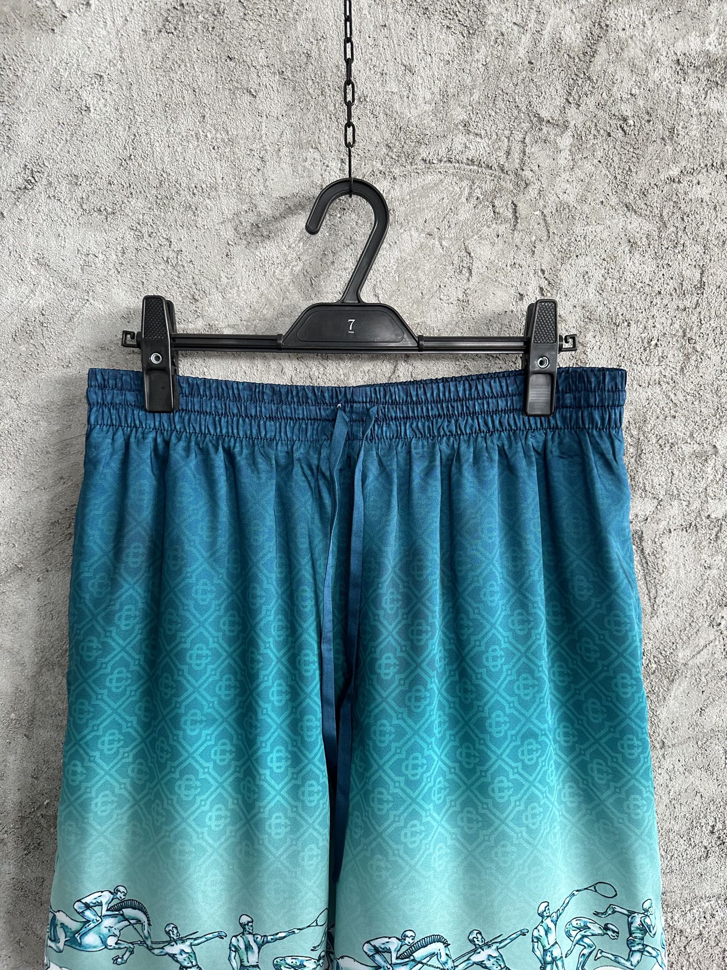 CASABLANCA Silk Shorts - Stadium Print, Custom Fabric, Size S-XL 3 i1725168243 6615 0