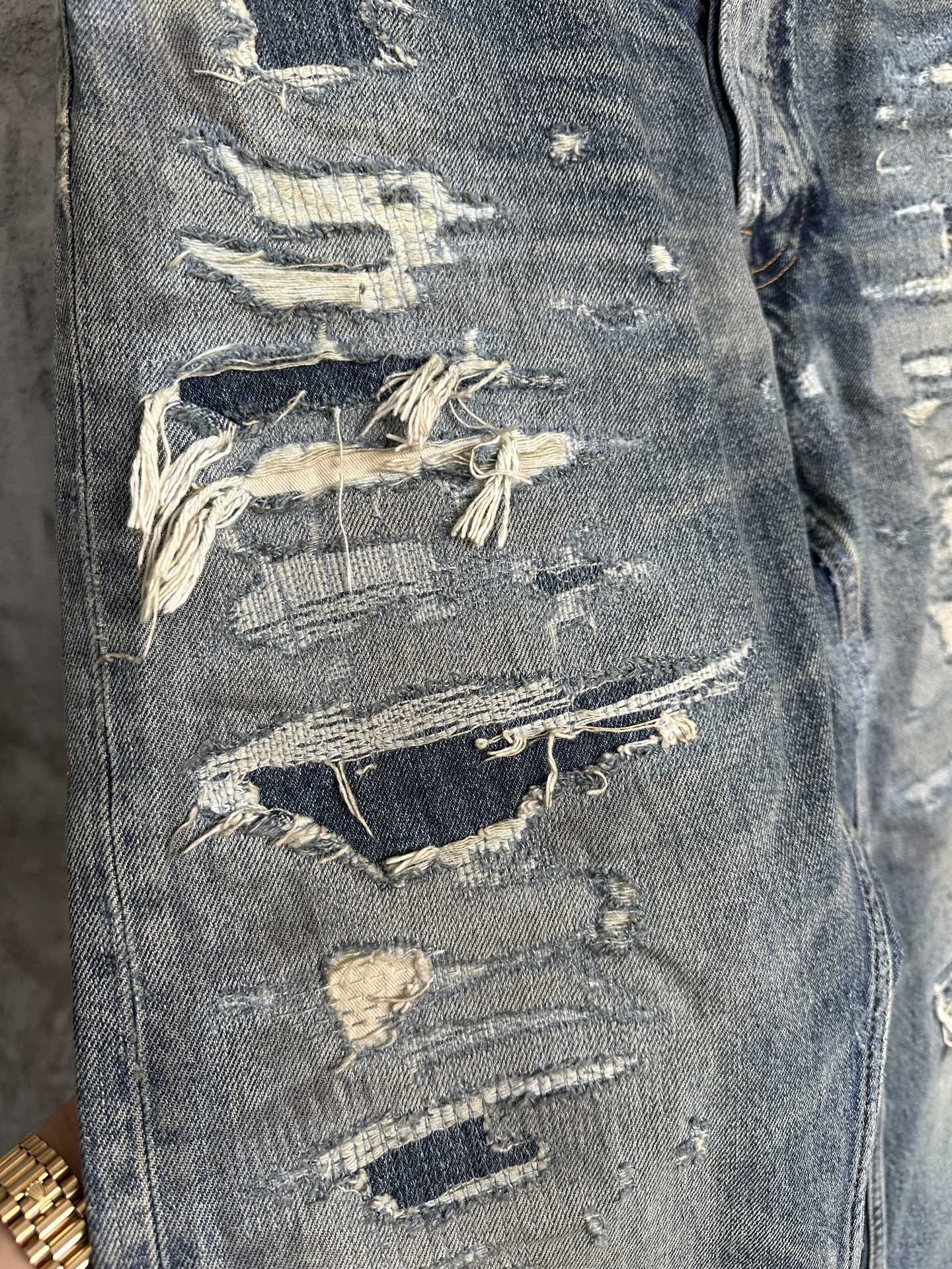 Fear of God Distressed Denim Jeans - Premium Quality, Unique Wash & Detailing 8 i1737569683155 6826 0 5