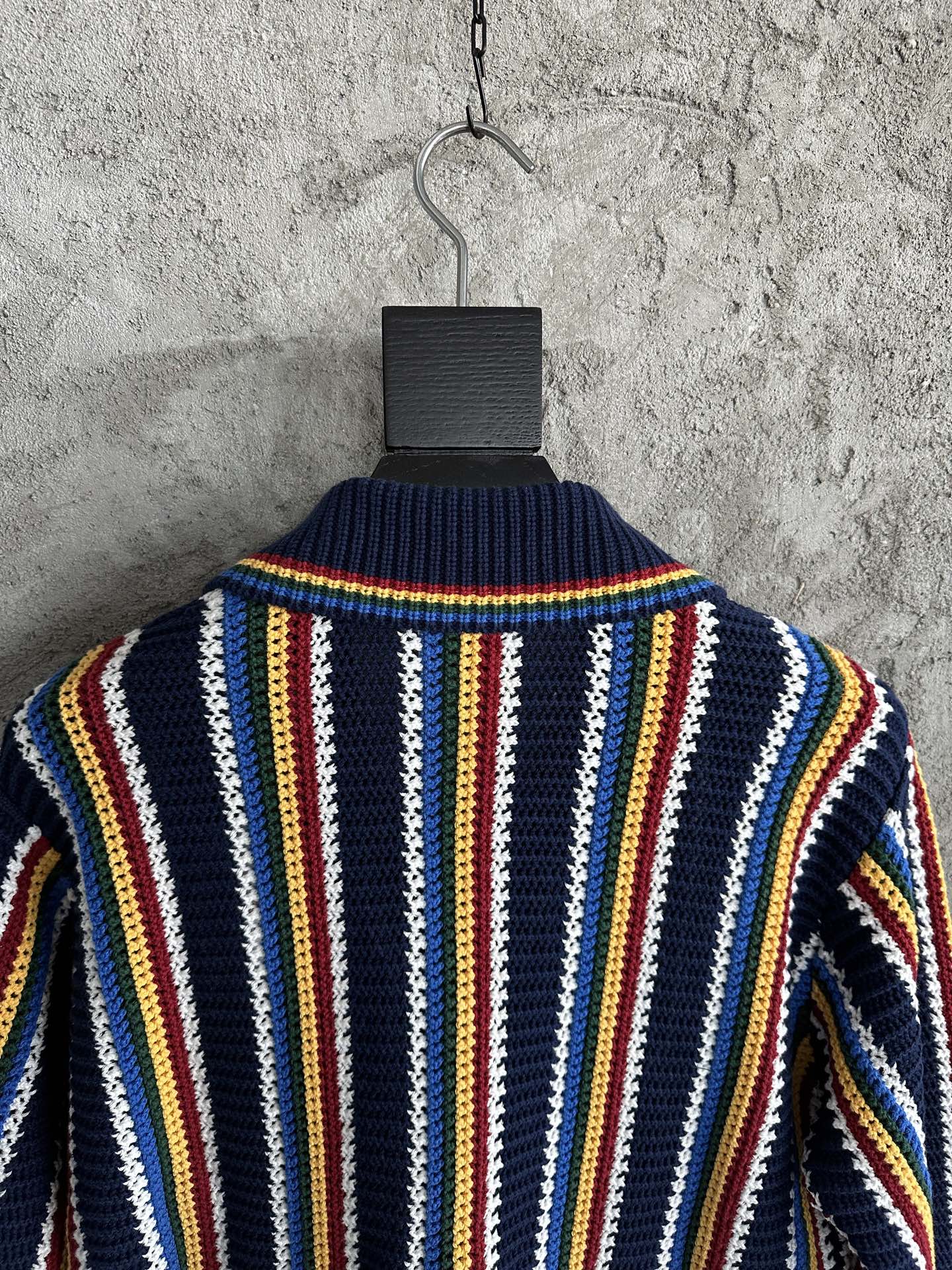 Casablanca Yellow Striped Cardigan: Pure Cotton, Pearl Buttons, Sizes S-XL 10 i1744778583597 6150 0 8