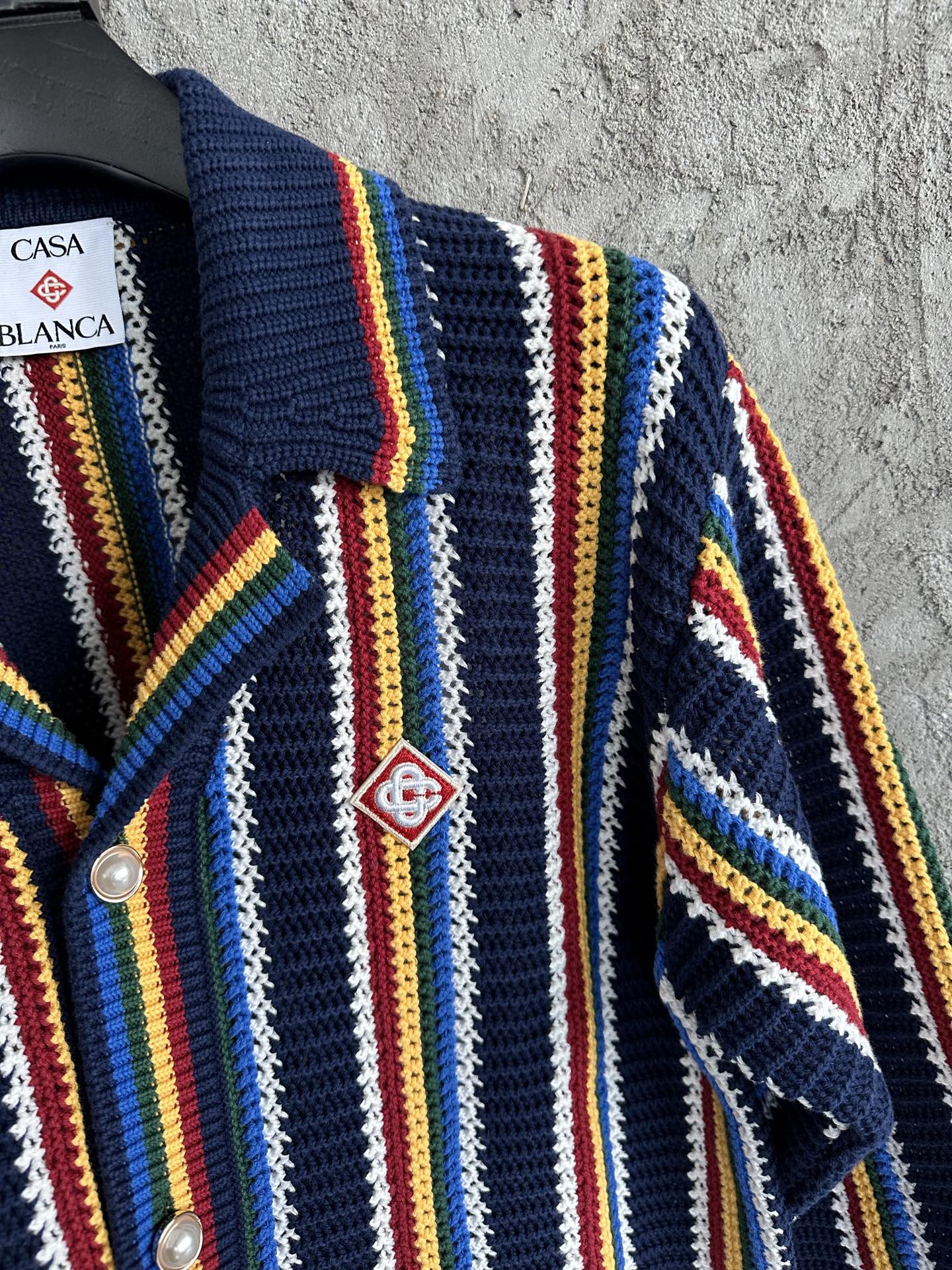 Casablanca Yellow Striped Cardigan: Pure Cotton, Pearl Buttons, Sizes S-XL 7 i1744778583658 3824 0 4