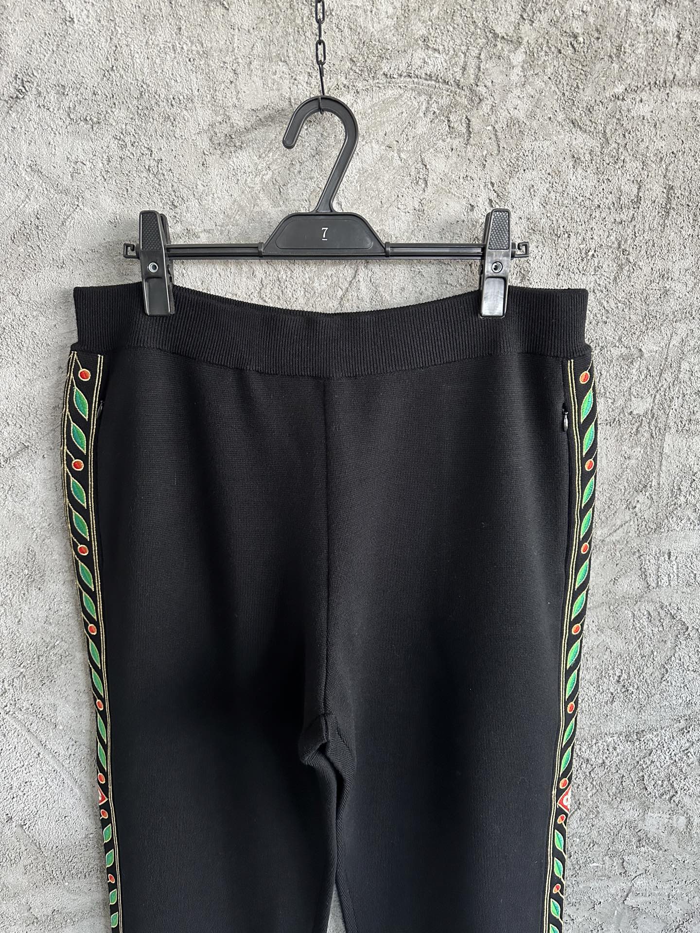 CASABLANCA Embroidered Wool Trousers Runway Limited Edition - Luxurious Comfort 3 i1748849951409 2654 0 1