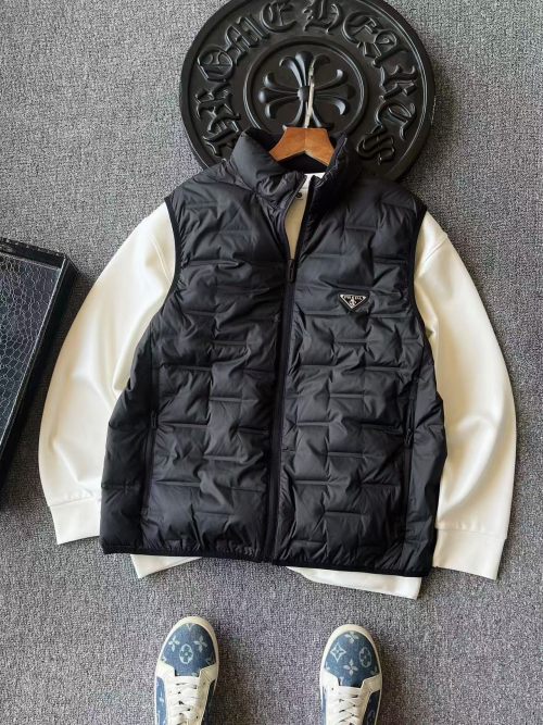 Prada White Duck Down Vest: Premium Quality, Ultimate Warmth & Style 1 Prada White Duck Down Vest: Premium Quality, Ultimate Warmth & Style