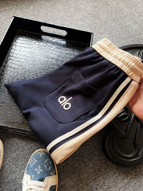 Alo Yoga Men's/Women's Navy Cloud Cotton Joggers with Embroidered Logo 1 Alo Yoga Men's/Women's Navy Cloud Cotton Joggers with Embroidered Logo