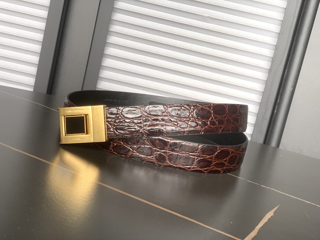 YSL belt 🆕Saint Laurent 🇮🇹 2024New ，YSL ， :3.0cm，