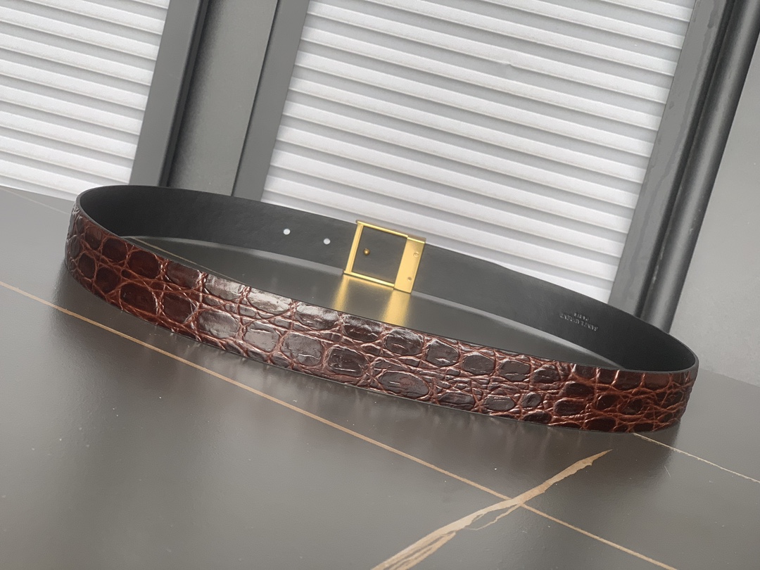 YSL belt 🆕Saint Laurent 🇮🇹 2024New ，YSL ， :3.0cm， — photo 3