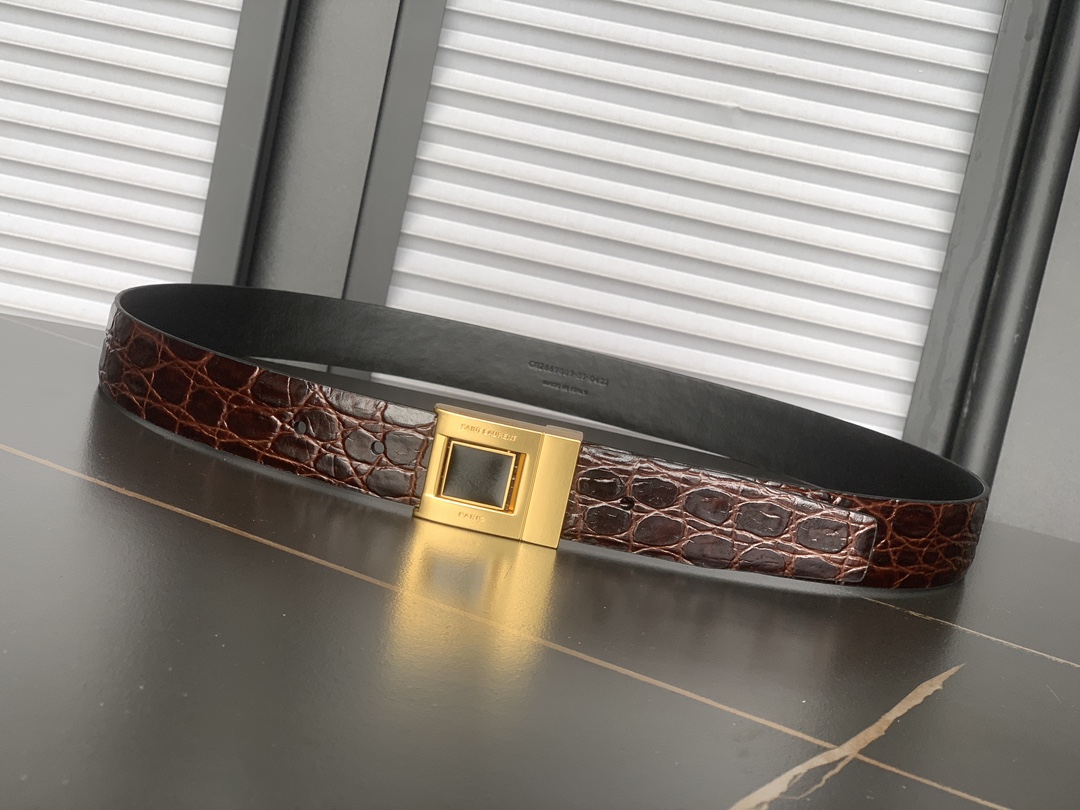 YSL belt 🆕Saint Laurent 🇮🇹 2024New ，YSL ， :3.0cm， — photo 2
