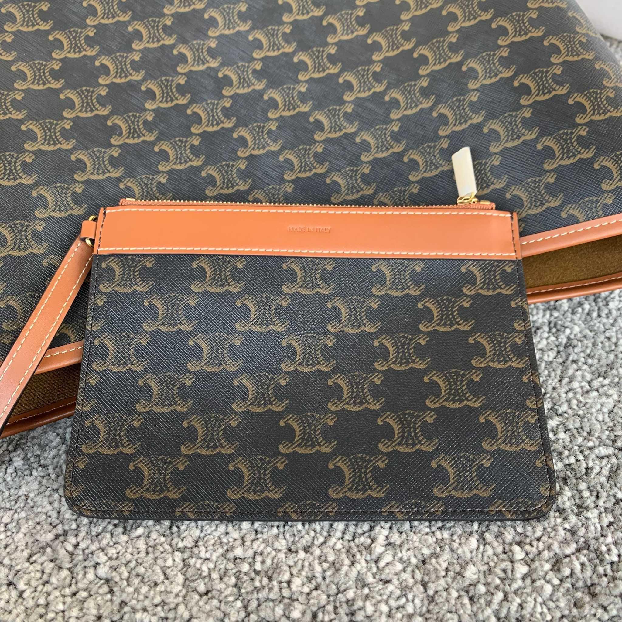 SOFT SHOPPER标志印花手袋柔软廓形手袋，为追求穿搭效果不建议放重物 (32.5 X24.5X1