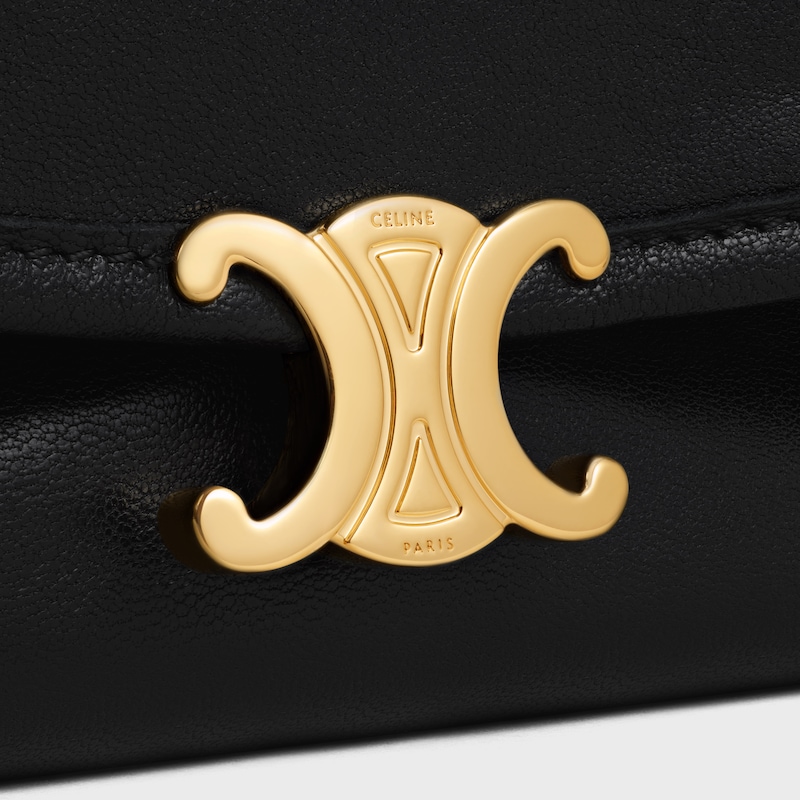 SOFT TRIOMPHE HALFMOON 手袋46X19X10厘米)羊皮革牛皮绒面革衬里金色饰面肩背