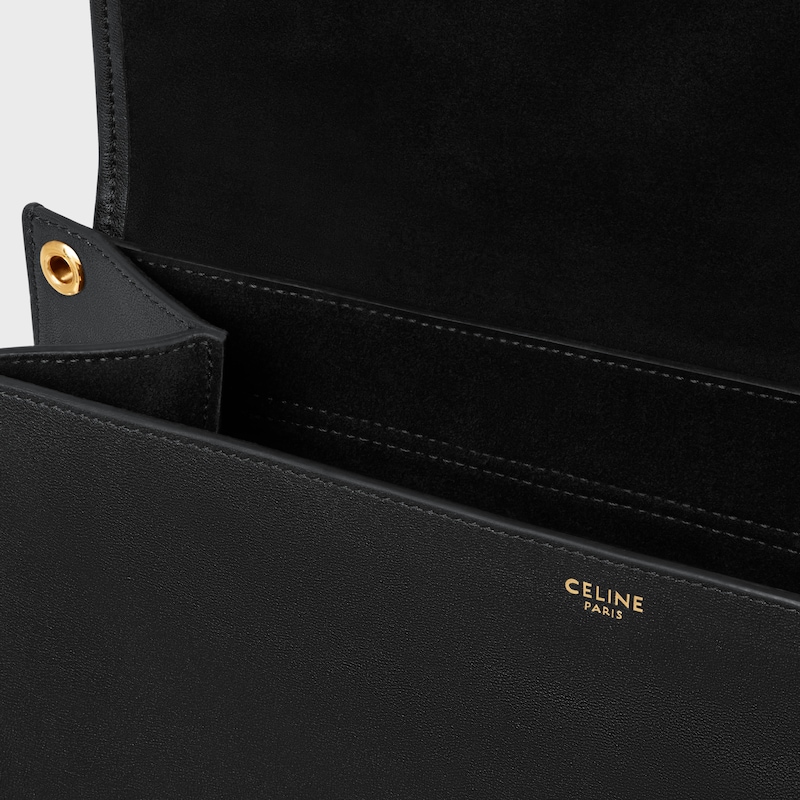 SOFT TRIOMPHE BESACE手袋(32X2X26厘米)羊皮革牛剖层革衬里金色饰面肩背，斜挎T