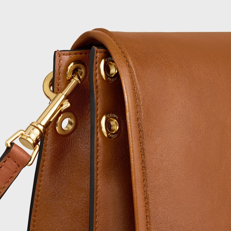 SOFT TRIOMPHE BESACE手袋(32X2X26厘米)羊皮革牛剖层革衬里金色饰面肩背，斜挎T