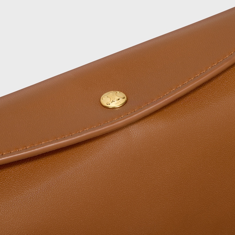 TRIO FLAP手袋迷你手袋，本款型可装下PLUS等较大的智能手机机型 22X14X4厘米)羊皮革牛剖