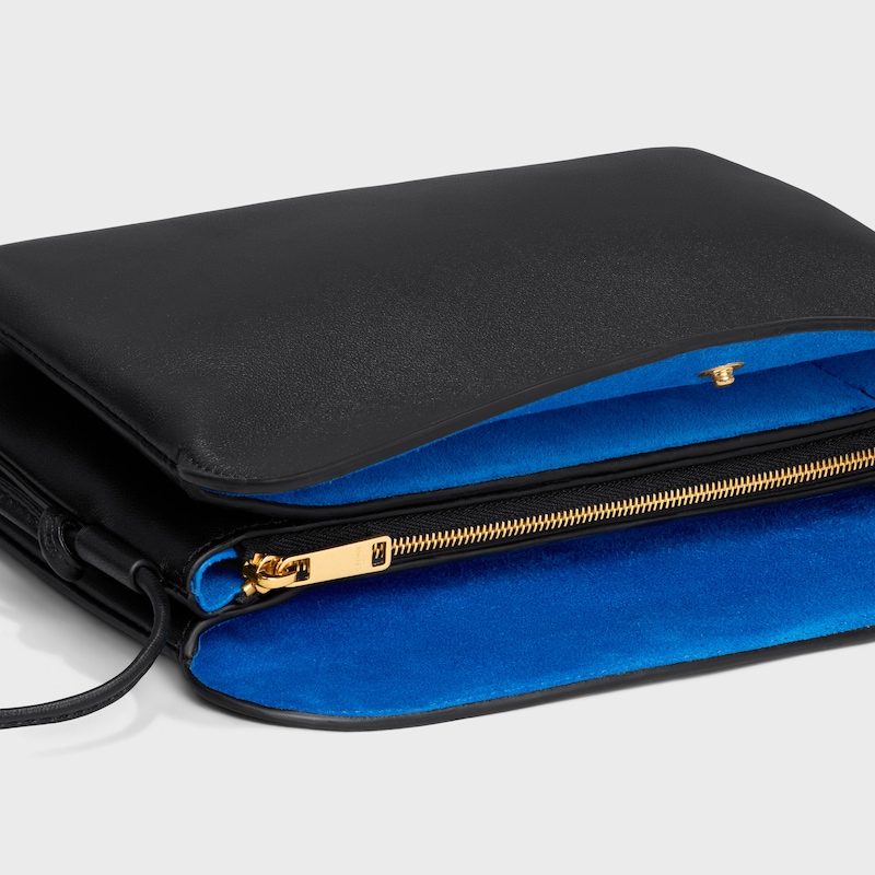 TRIO FLAP手袋迷你手袋，本款型可装下PLUS等较大的智能手机机型 22X14X4厘米)羊皮革牛剖