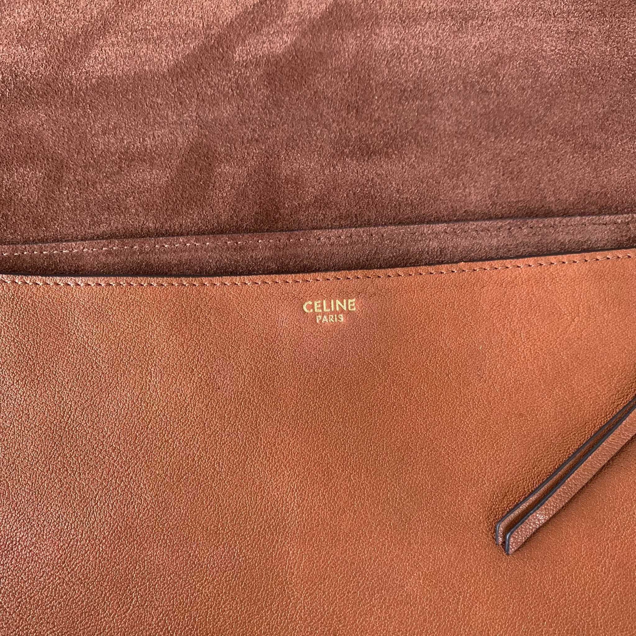 SOFT TRIOMPHE HALFMOON 手袋46X19X10厘米)羊皮革牛皮绒面革衬里金色饰面肩背