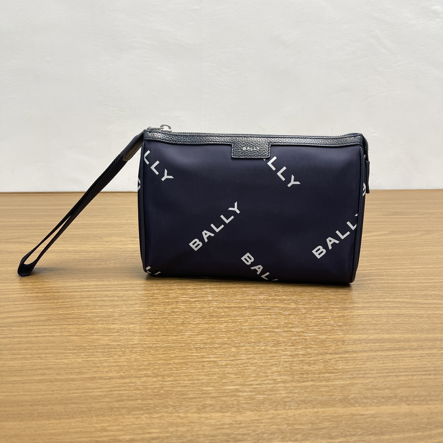 Bally Actual photo of blue clutch bag.