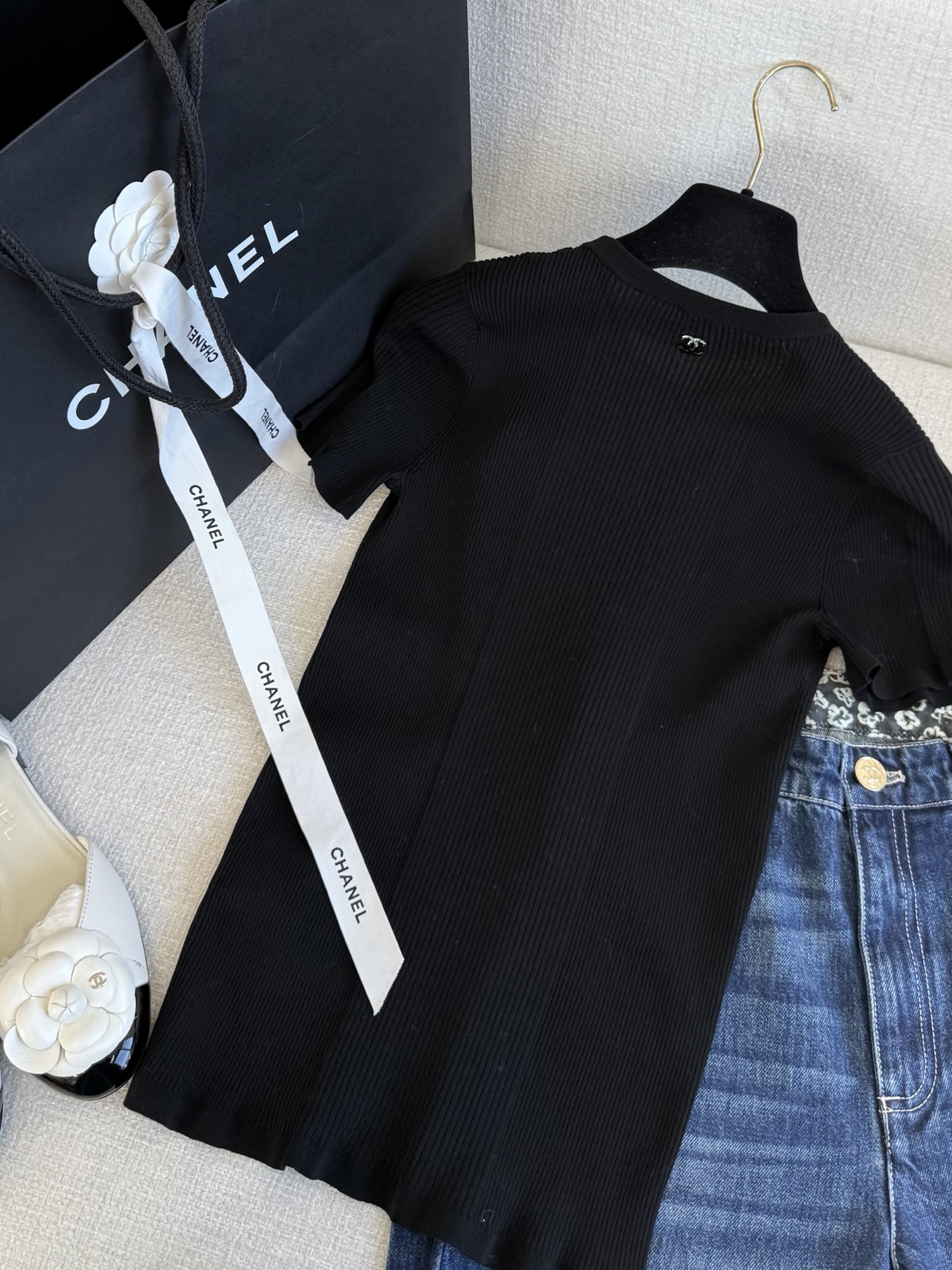 P648原单狠货女装 配包装黑色 细节图 - 图片 6