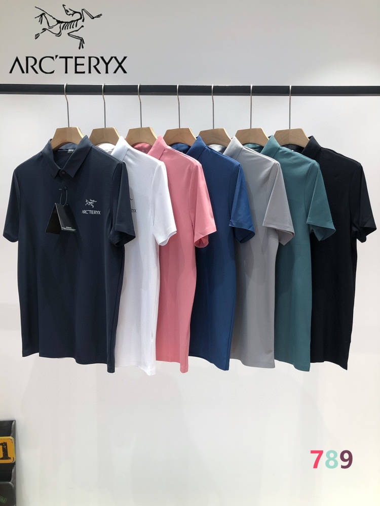 Arcteryx Kleidung Polo T-Shirt Männer Baumwolle Silicagel Sommerkollektion Kurzarm