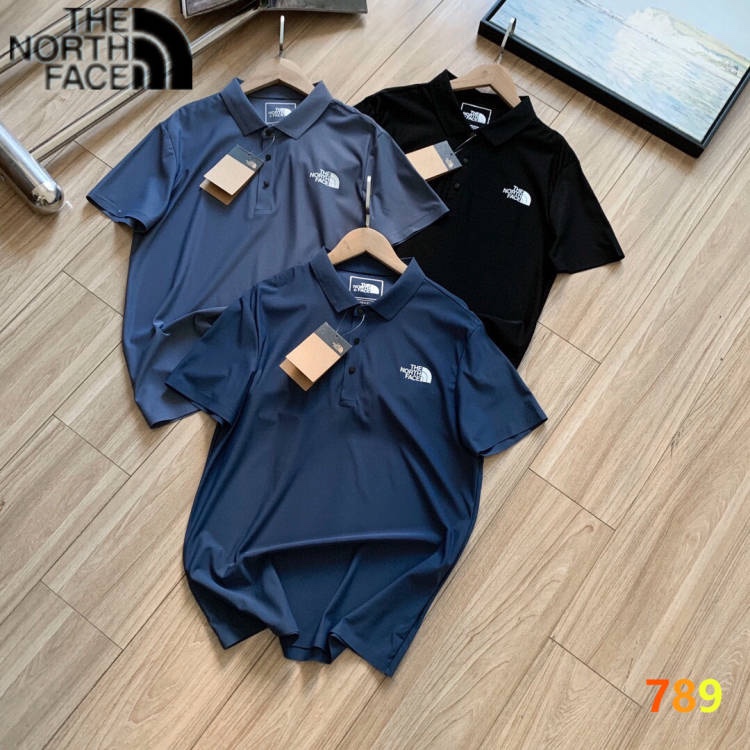 The North Face Kleidung Polo T-Shirt Schwarz Blau Grau Männer Frühling/Sommer Kollektion Fashion Kurzarm