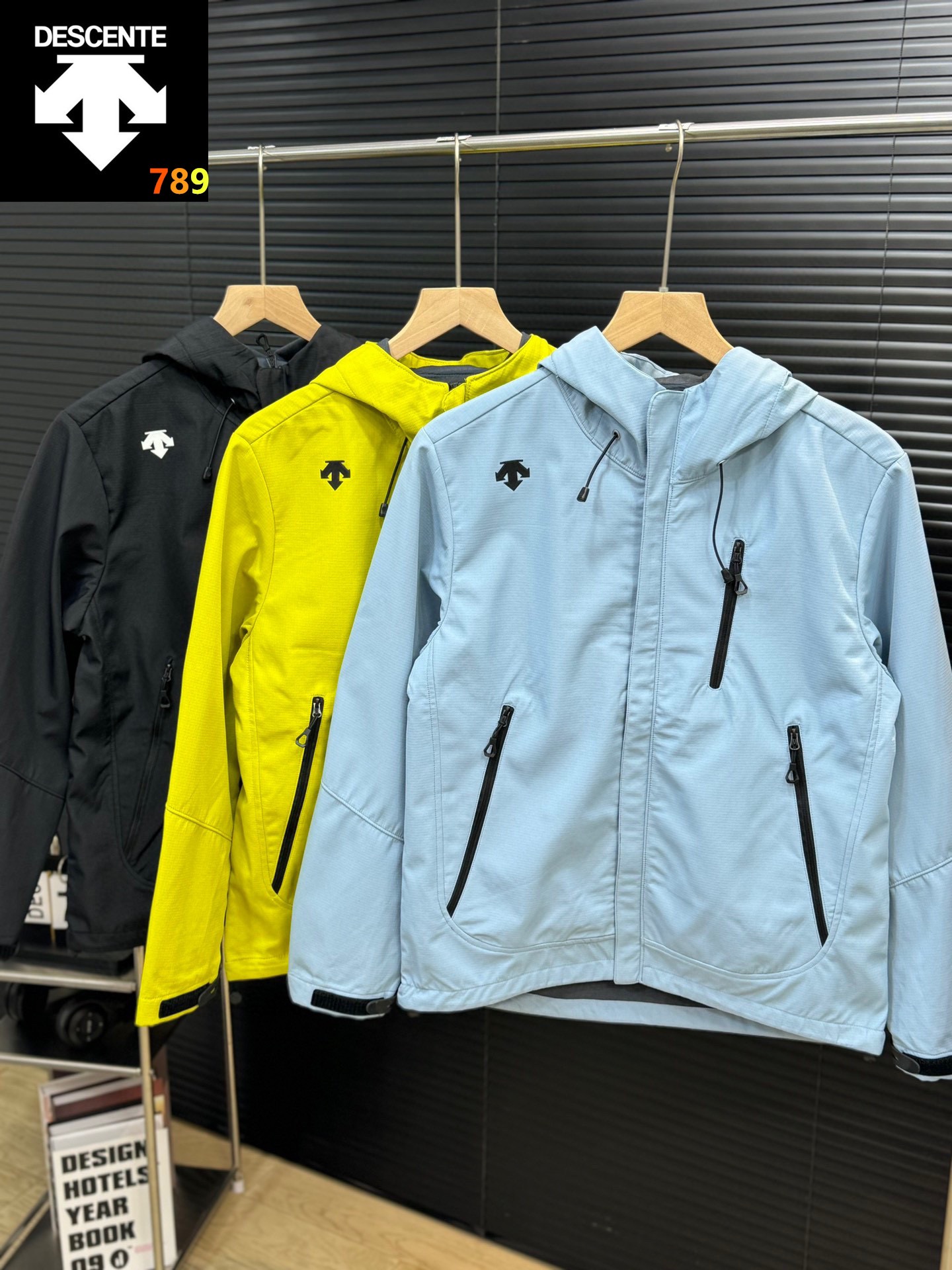 Descente Roupa Casacos & Jaquetas Melhor réplica
 Preto Azul Amarelo Limão Unissexo Colecção de Outono Top com capuz