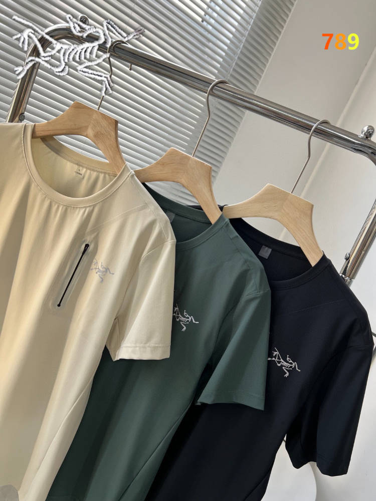 Arc’teryx 始祖鸟2025夏新款男士热封凉感冰丝速干T恤休闲冰丝速干短袖T恤