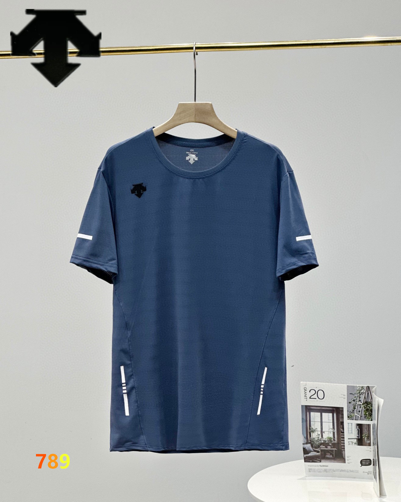 迪桑特/ DESCENTE 夏新款男士商务休闲Polo衫冰丝速干短袖T恤
