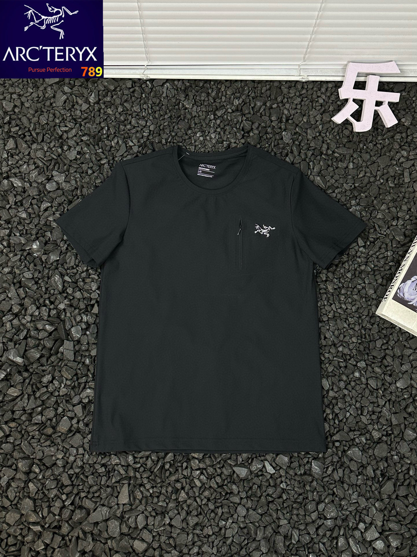 Arcteryx 始祖鸟男士吸汗透气冰丝速干户外运动纯色休闲时尚百搭冰丝短袖T恤