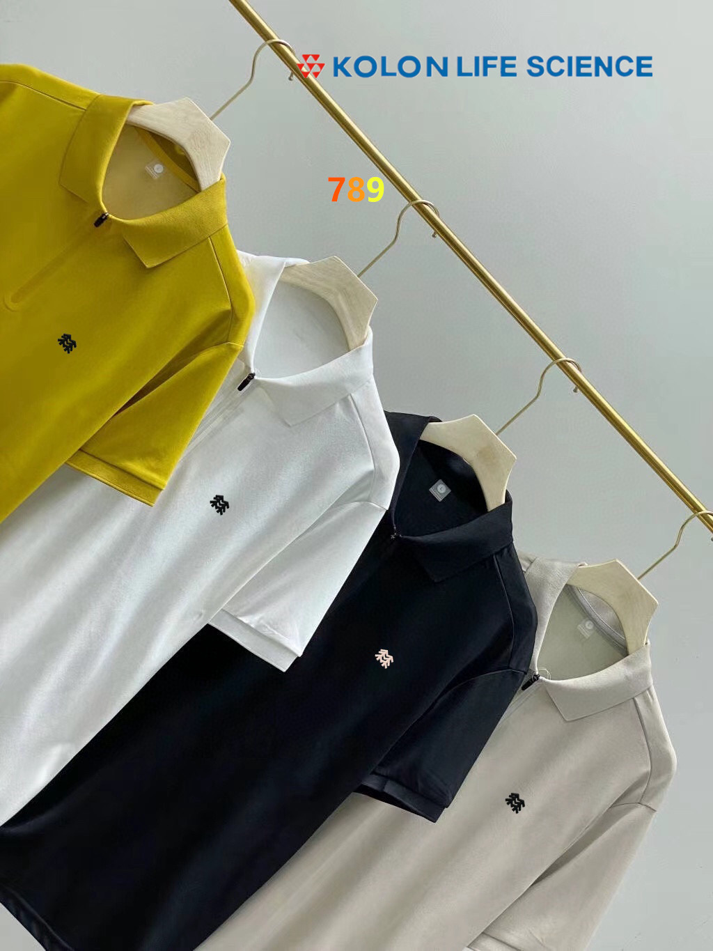 科隆KOLON SPORT夏款上新 polo半拉链短袖