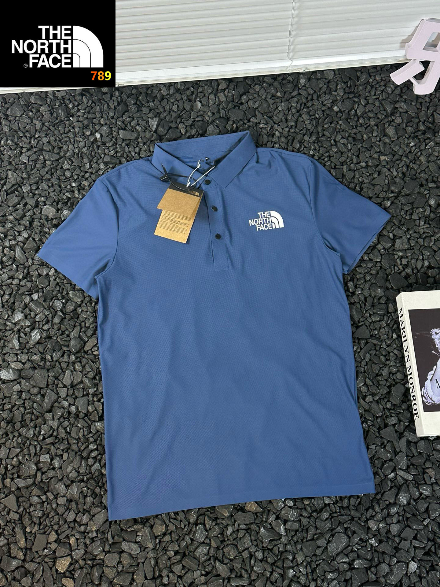 - 北面/The Nirth Face 24ss夏季硅胶翻领POLO衫户外速干短袖