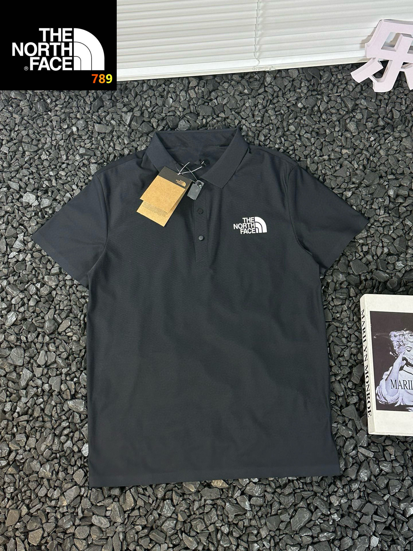 - 北面/The Nirth Face 24ss夏季硅胶翻领POLO衫户外速干短袖