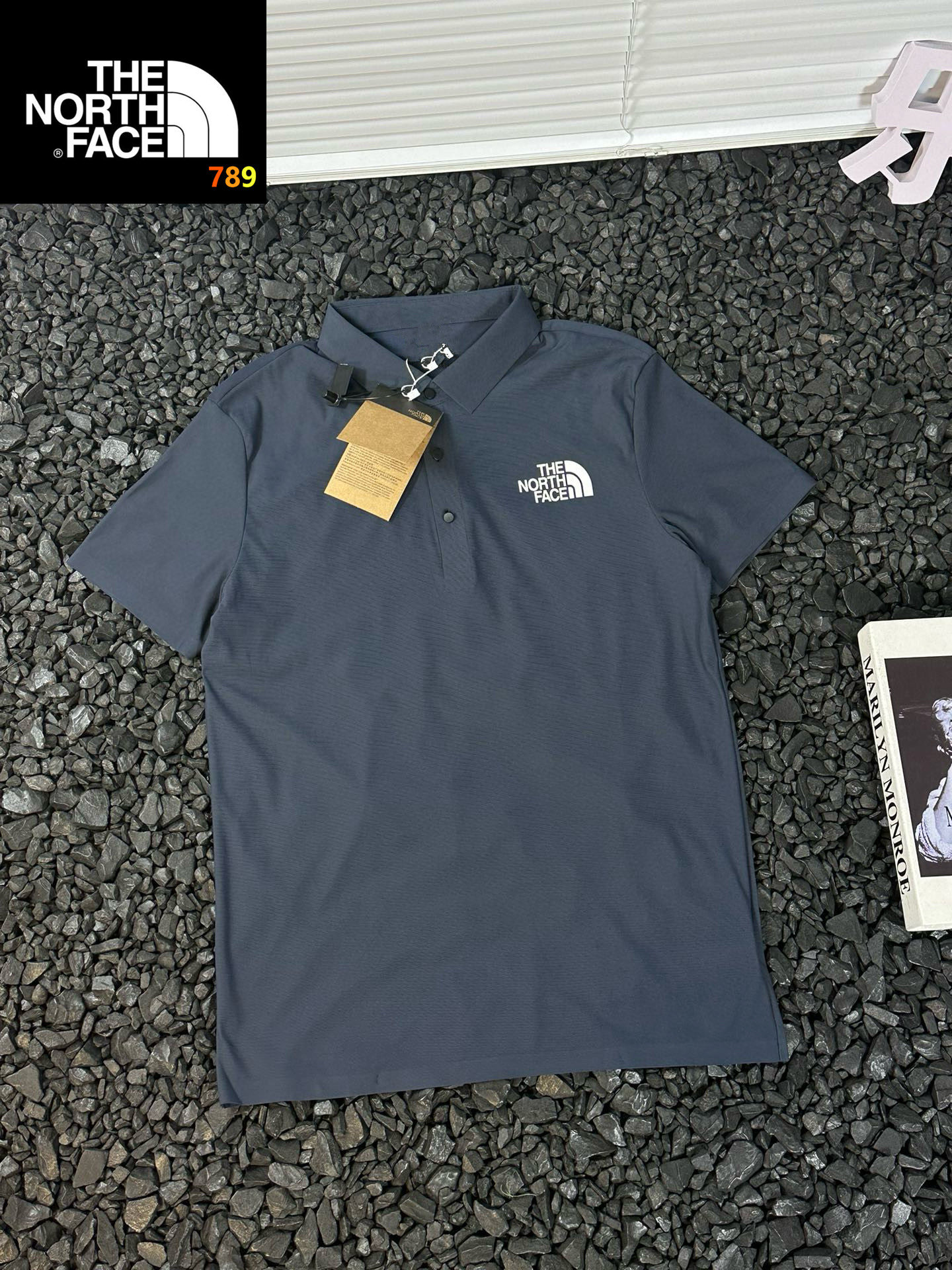 - 北面/The Nirth Face 24ss夏季硅胶翻领POLO衫户外速干短袖