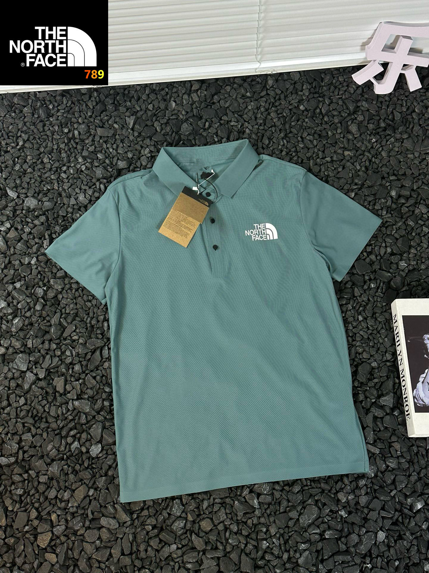 - 北面/The Nirth Face 24ss夏季硅胶翻领POLO衫户外速干短袖