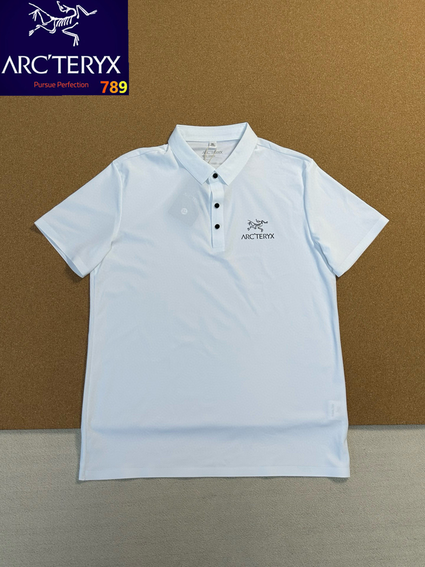始祖鸟Arctertx男女同款通勤休闲户外舒适吸汗速干印花品牌Logo短袖Polo衫