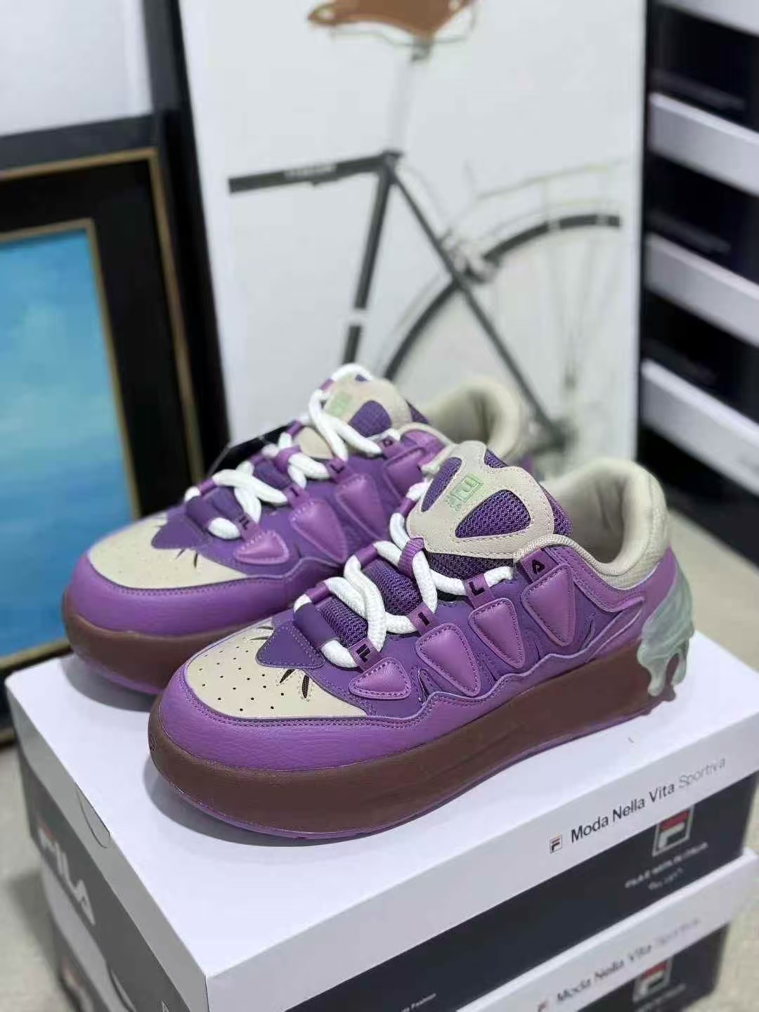 双11福利第3️⃣7️⃣波 FILA FUSION斐乐潮牌 萝卜鞋 市场最好的版本 工厂福利大放送 直接抄底价清货套现 品质毋庸置疑 尺码：35.5-40-选品中心