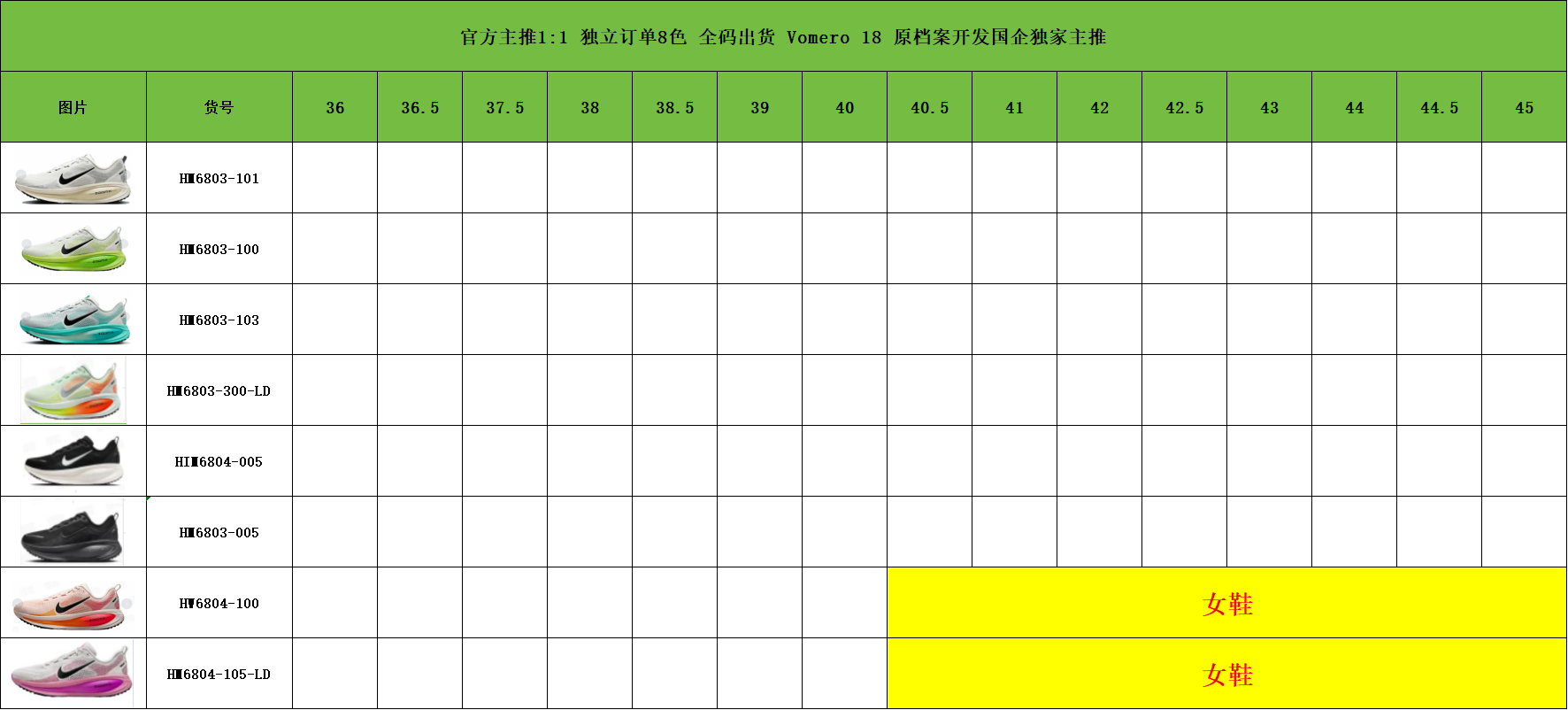 图片[9]-双11福利第6️⃣0️⃣波 Nike Vomero 18代 登月跑鞋低帮 时尚舒适防滑耐磨低邦休闲跑步鞋 高品质缓震跑鞋 官方主推 颜值超高 品质很好 福利特价版 强烈推荐💪🏻 尺码：36-45带半码-选品中心