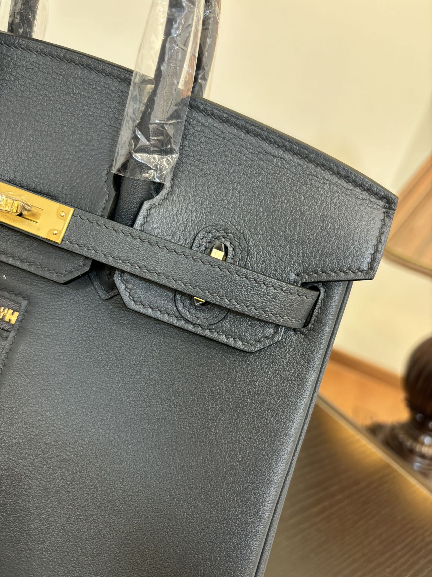 Hermes Style Black Leather Bag Lookbook Reference image 2