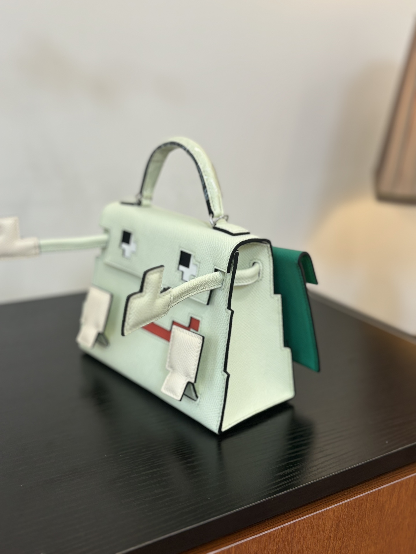 Hermes Mosaic Mint Green and White everyday