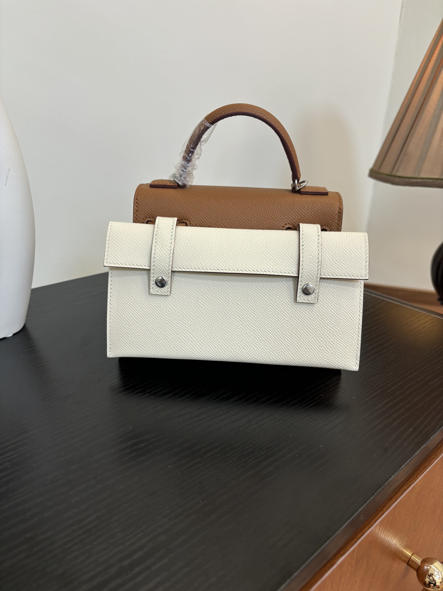 Hermes Mosaic Doll Gold Epsom with multicolor accents top handle everyday