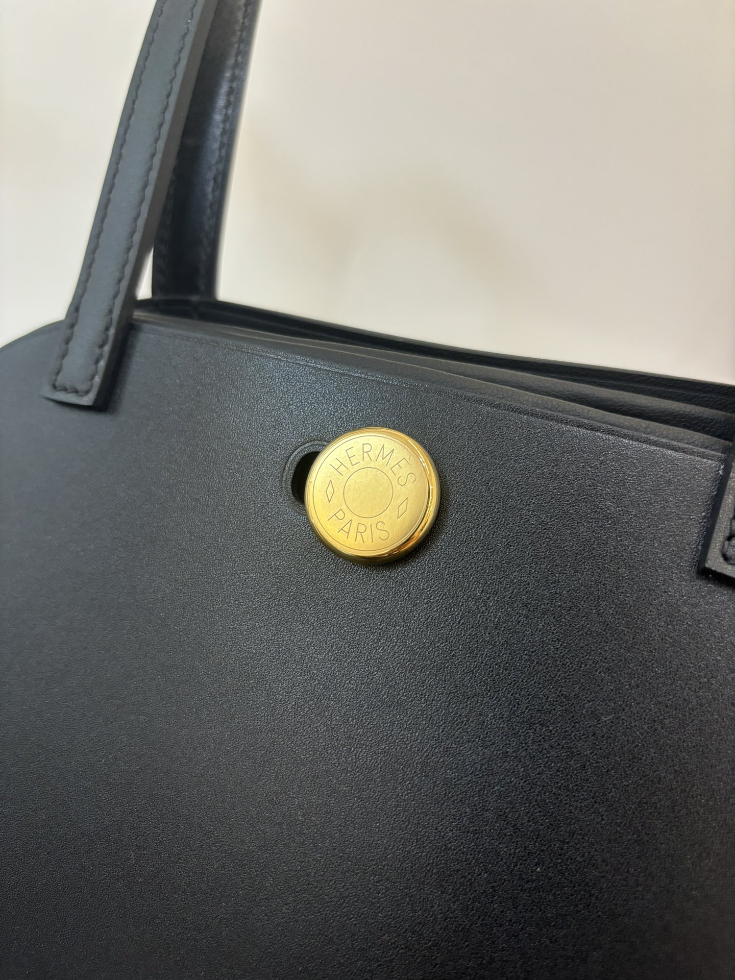 Hermes Style Leather Top Handle Bag Bags Top Handle Bag detail image 4 from source 719563