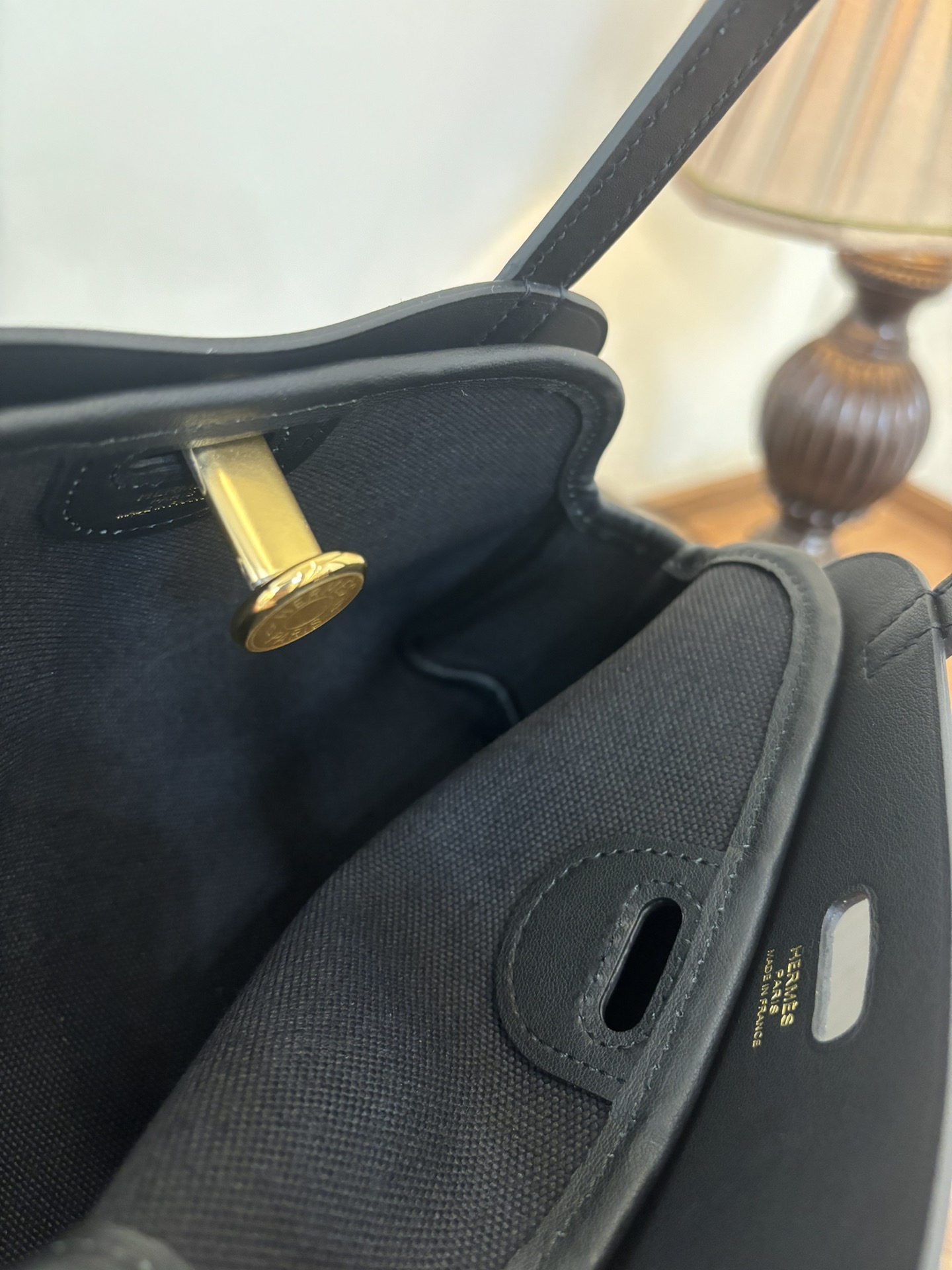 Hermes Style Leather Top Handle Bag Bags Top Handle Bag detail image 9 from source 719563