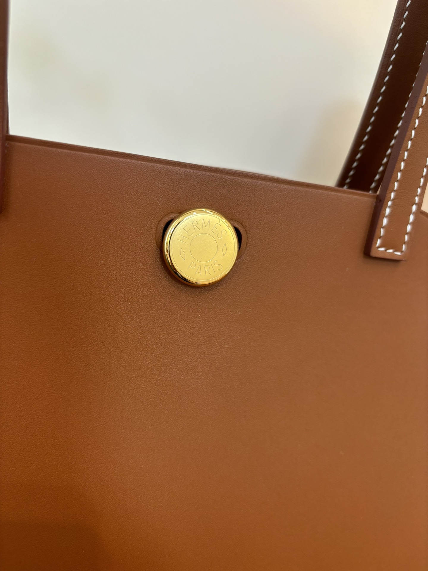 Hermes Style Leather Top Handle Bag Bags Top Handle Bag detail image 7 from source 719564
