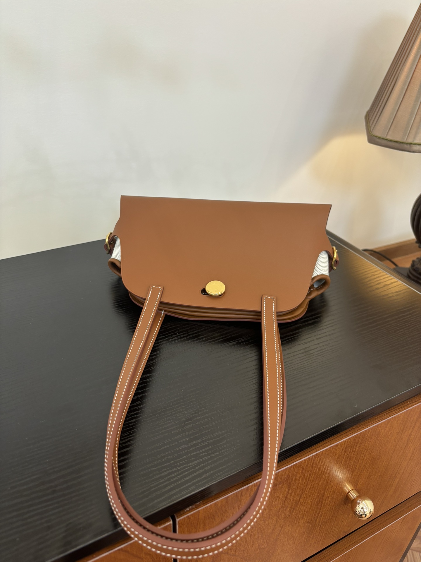 Hermes Style Leather Top Handle Bag Bags Top Handle Bag detail image 5 from source 719564